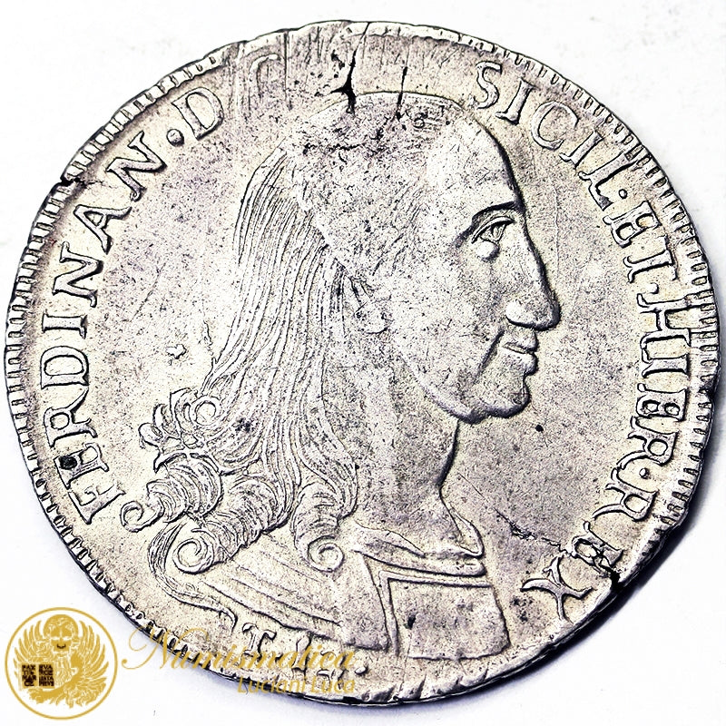 REGNO DI SICILIA Ferdinando III 1759-1816 da 12 Tarì 1798 Ag Raro BB+ #P589