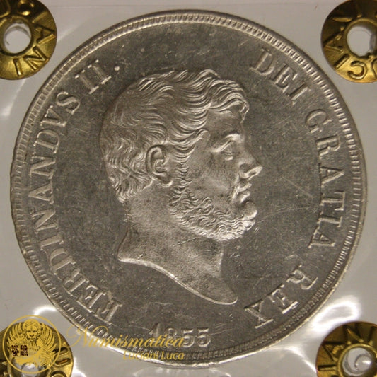 REGNO DUE SICILIE Ferdinando II 120 Grana 1855 Q.Fdc/Fdc #PV347