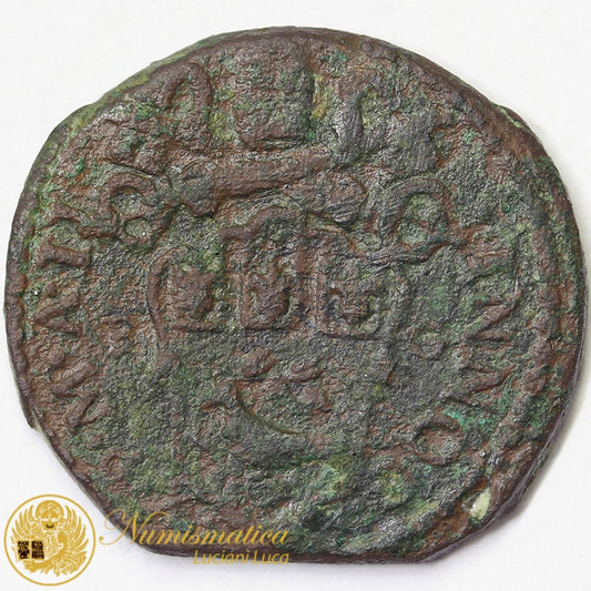 QUATTRINO Papa INNOCENZO X ANNO II° ROMA STATO PONTIFICIO #288A