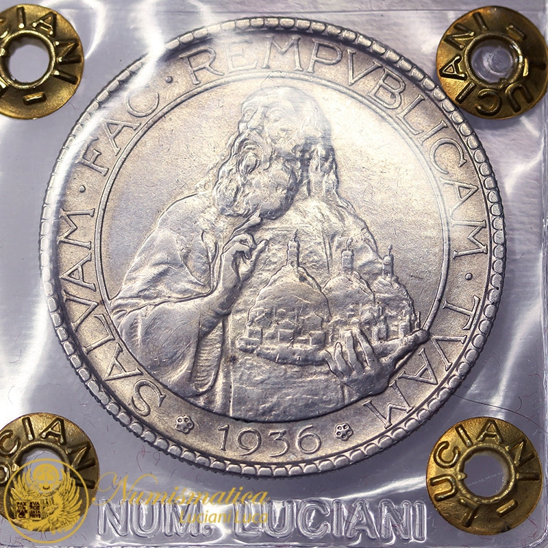 SAN MARINO 20 Lire 1936 Q.Spl RARA #PV759