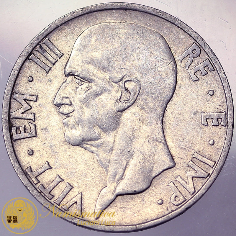 VITTORIO EMANUELE III 5 Lire 1937 BB+ #PV107