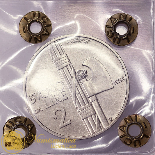 VITTORIO EMANUELE III Buono da 2 Lire 1924 Q.Fdc #PV148