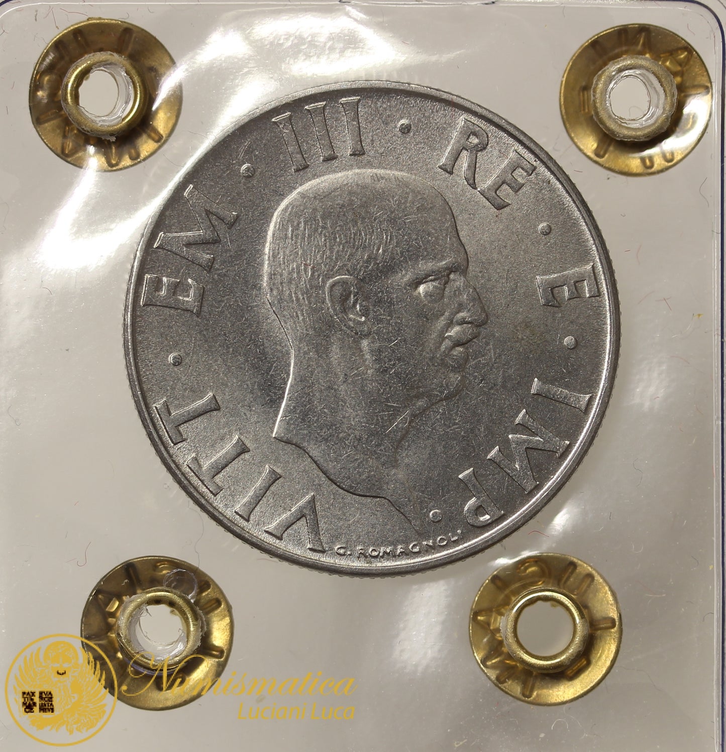 VITTORIO EMANUELE III 2 Lire 1943 Impero Spl/Q.Fdc RARO #PV750