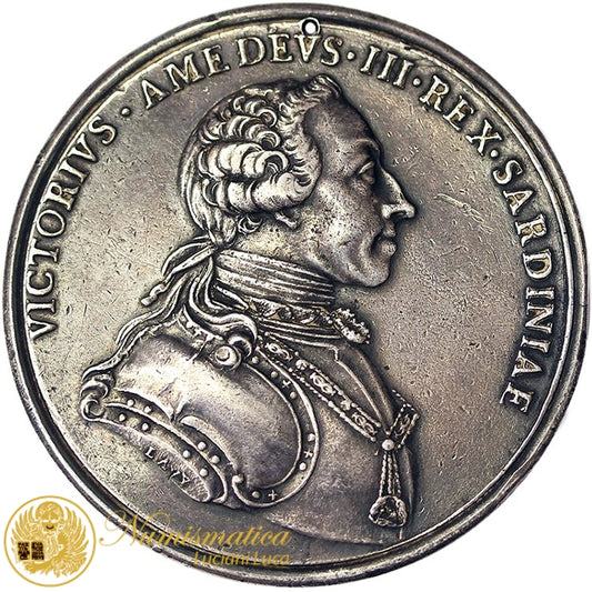 Medaglia 1773 VITTORIO AMEDEO III 1773-96 REGNO DI SARDEGNA Ag RARA §M78