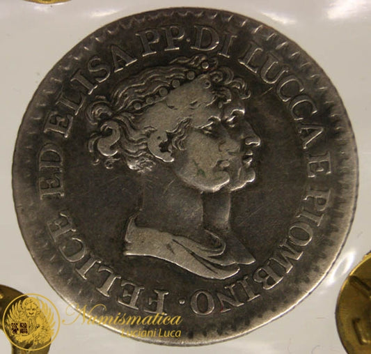 PRINCIPATO DI LUCCA E PIOMBINO 1 Franco 1807 FIRENZE bel BB RARO #PV204