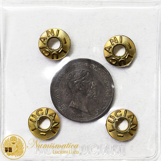 REGNO DI SARDEGNA 50 Centesimi 1860 Milano VITTORIO EMANUELE II Spl+ #PV421