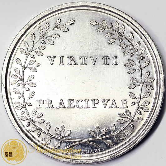 STATO PONTIFICIO Pio VII 1805 Medaglia Ag opus Gennari Q.Fdc/Fdc #MD1469