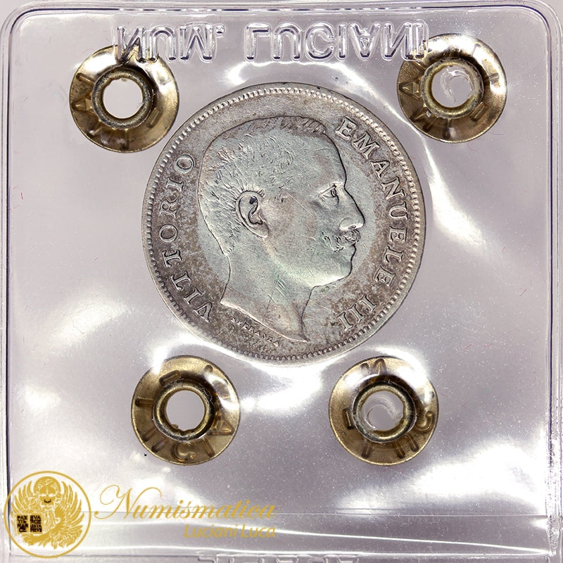 VITTORIO EMANUELE III 1 Lira 1905 Aquila Araldica BB Molto Rara #P534