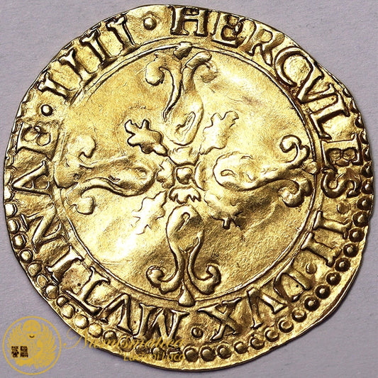 MODENA Ercole II d’Este 1534-59 SCUDO D’ORO DEL SOLE senza dati NON COMUNE Au BB/SPL #PV11
