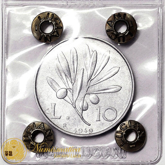 ITALIA 10 Lire 1949 PEGASO Italma Q.Fdc #P39