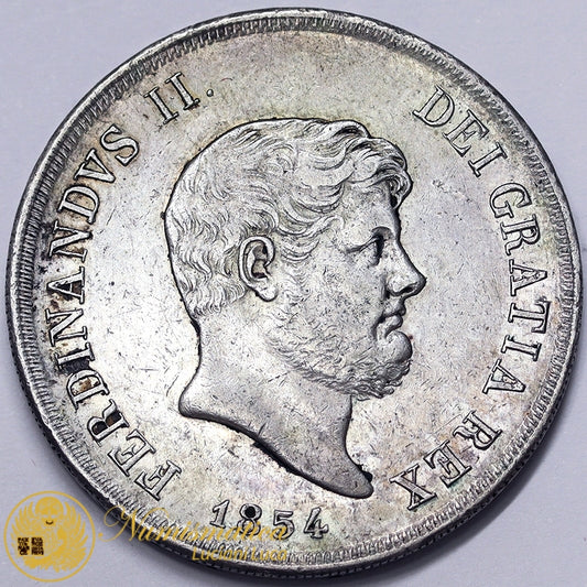 NAPOLI 120 Grana 1854 Ferdinando II Q.Spl #4430
