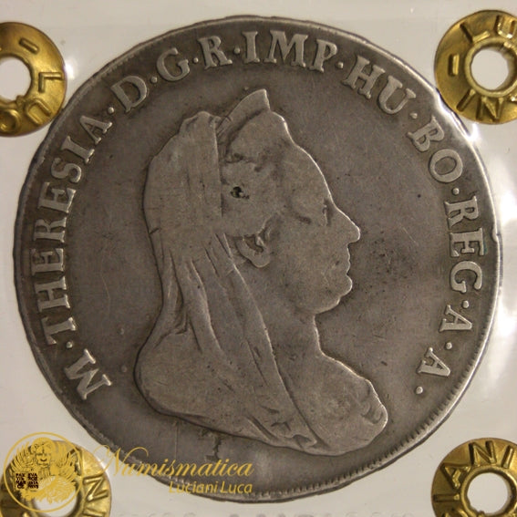 MILANO Scudo 1780 MARIA TERESA Imperatrice – contromarca MB Raro #PV155