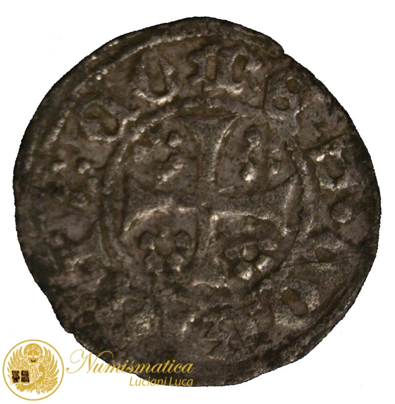 GORIZIA Leonardo 1454-1500 Mezzo Denaro R2 BB+ #PV97