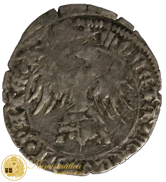 AQUILEIA 1365-81 Marquardo Denaro R2 Q.BB #PV99