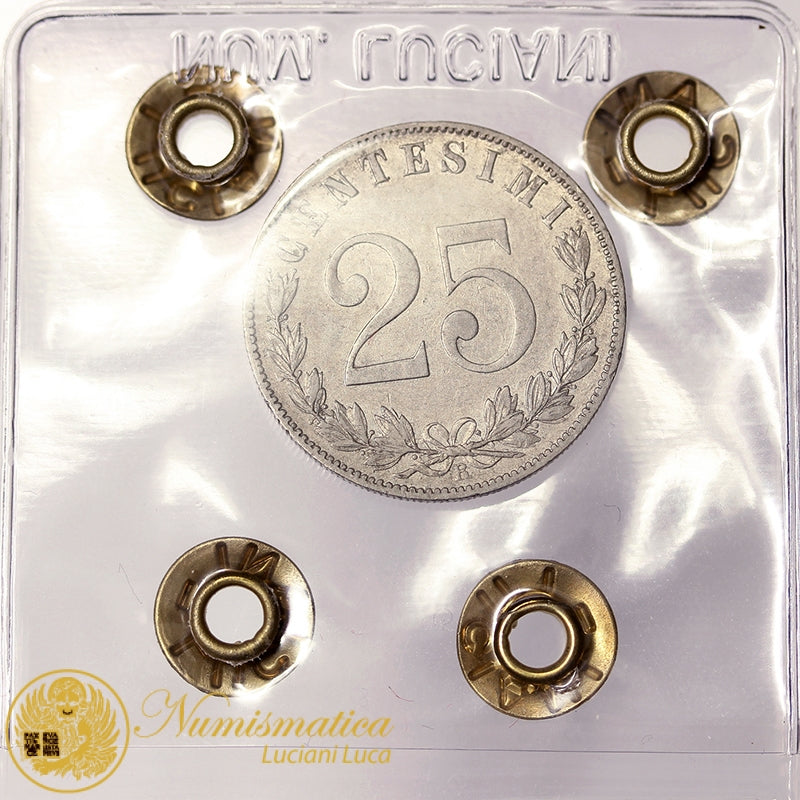 VITTORIO EMANUELE III 25 Centesimi 1902 BB+ RARO #P13