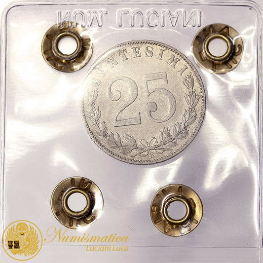 VITTORIO EMANUELE III 25 Centesimi 1902 BB+ RARO #P13