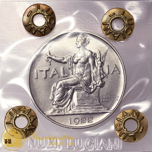 VITTORIO EMANUELE III Buono da 1 Lira 1922 Fdc #PV292