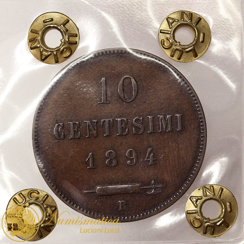 SAN MARINO 10 Centesimi 1894 Spl+ #PV290