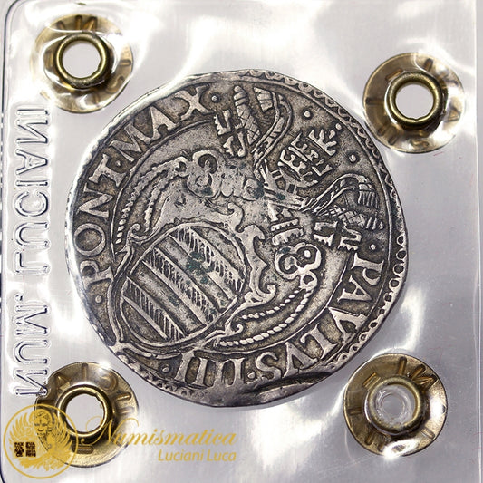 STATO PONTIFICIO Paolo IV 1555-59 Testone per Roma Spl #PV323