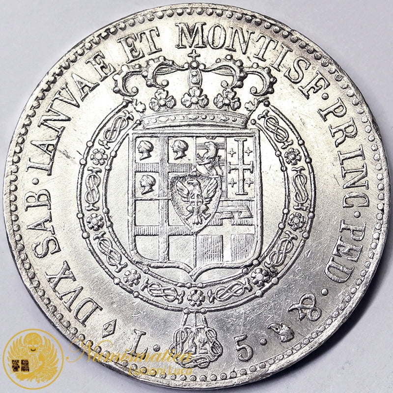 REGNO DI SARDEGNA Vittorio Emanuele I 5 Lire 1816 Torino MOLTO RARO Spl+/Q.Fdc #PV301